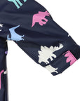 Dinosaur Colour Change Rain Suit Navy