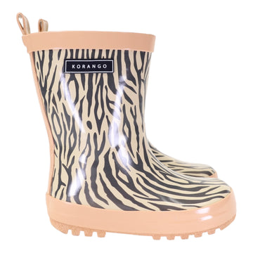 Tiger Stripes Gumboot Dusty Pink