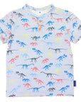Dinosaur Fossil Henley Tee Grey