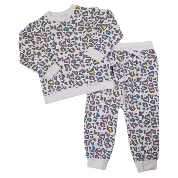 Leopard Print Pyjamas Microchip Grey