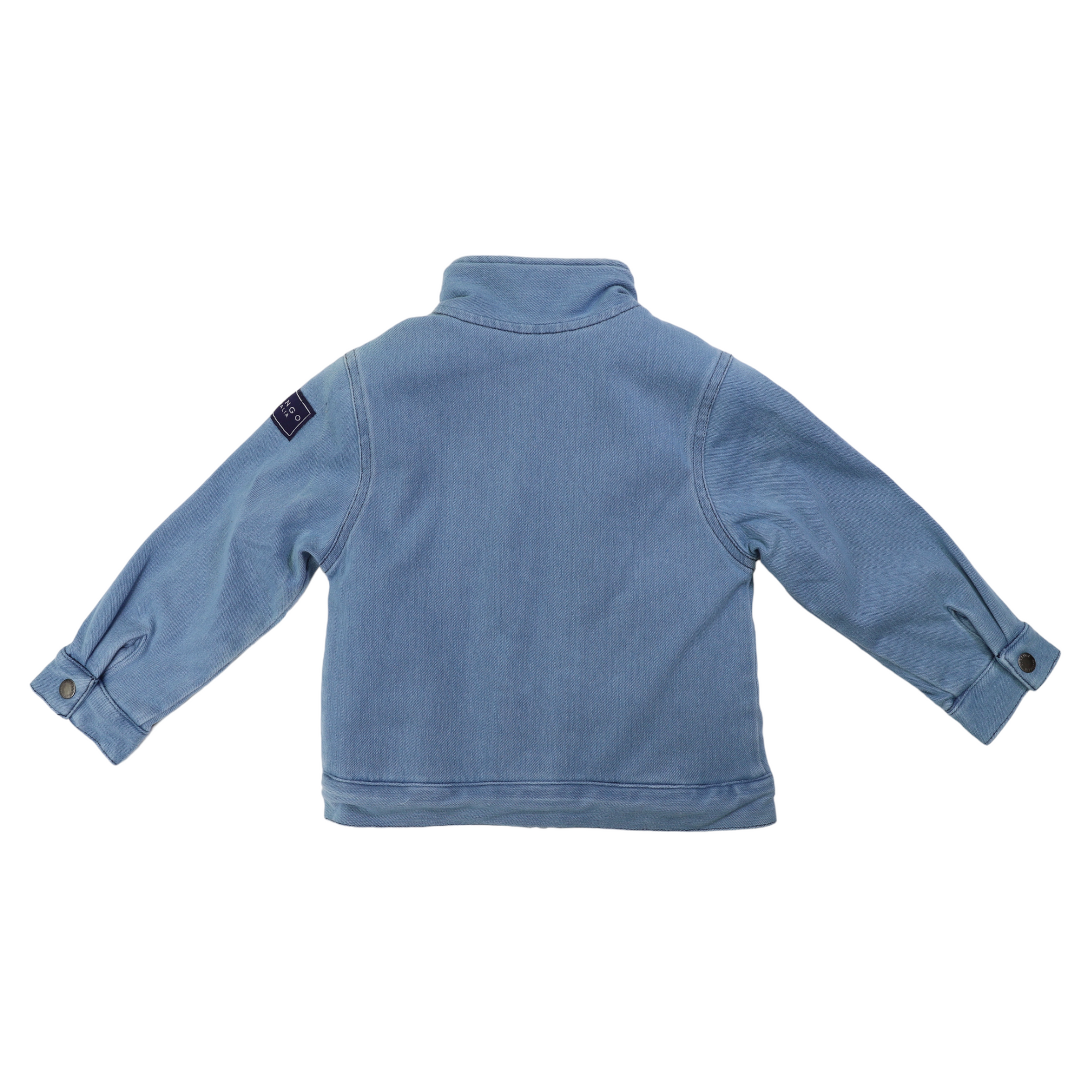 Denim Jacket with Sherpa Lining Stonewash