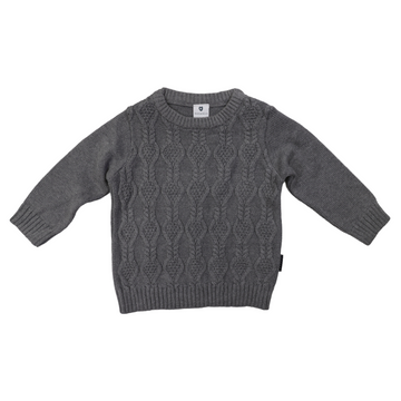 Cable Knit Sweater Charcoal