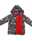 Trucks Polar Fleece Lined Raincoat Charcoal