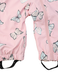 Butterfly Colour Change Terry Towelling Lined Zip Rain Suit Fairytale Pink
