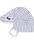 Cotton Legionnaires Sun Hat Purple Stripe