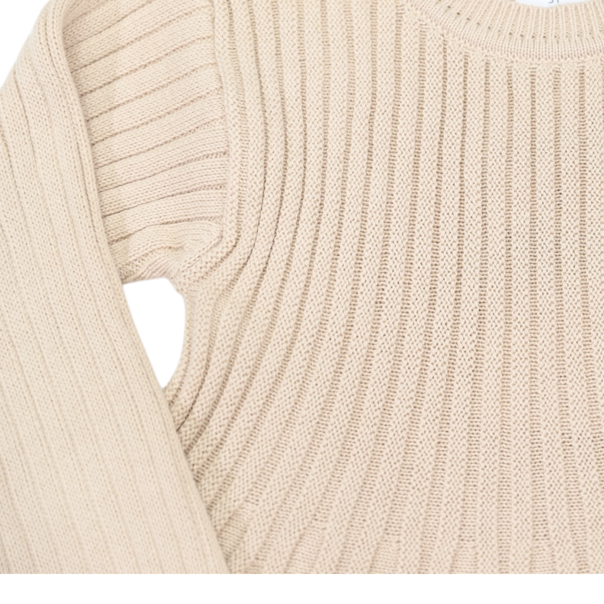 Swing Knit Dress Beige