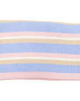 Stripe Knit Blanket Blue