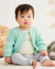 Fine Cable Cardigan Mint