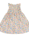 Smocked Floral Dress Yellow Floral