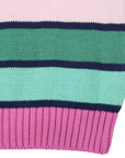 Long Striped Sweater Green