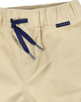 Stretch Twill Short with Drawstring Sand