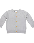 Light Grey Cotton Knit Cardigan