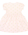 Unicorn Cotton Frill Dress Light Pink