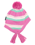Stripe Knit Beanie Green
