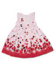 Strawberry Hearts Frill Dress White