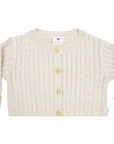 Cable Knit Cardigan Beige