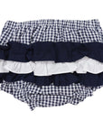 Seersucker Frill Pant Navy
