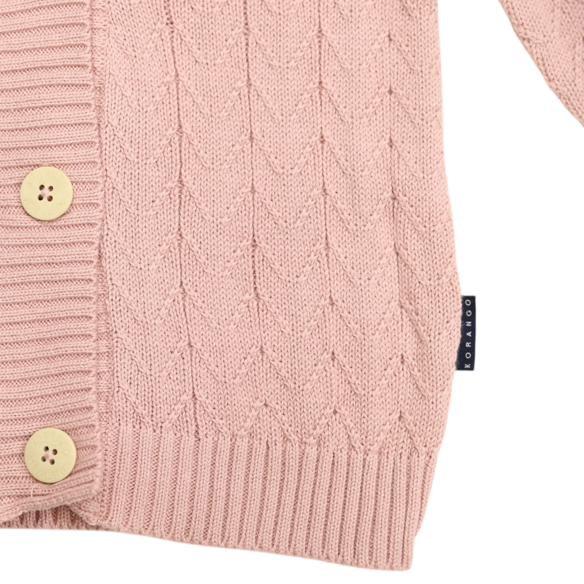 Knit Cardigan Long Dusty Pink