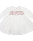 Smocked Dress Ivory