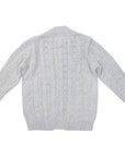 Polkadot Long Cardigan Grey