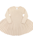 Swing Knit Dress Beige