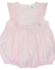 Gold Spot Frill Sunsuit Light Pink