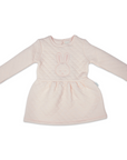 Quilted Dress with Bunny Applique Pink