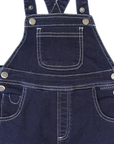 Denim Knit Overalls Dark Denim