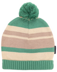 Striped Beanie Green