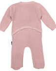Plush Knit Romper Dusty Pink