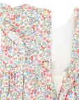 Floral Smocked Sunsuit Red Floral