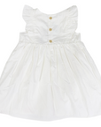 Cotton Lawn Frill Dress White