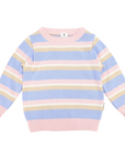 Stripe Knit Sweater Blue