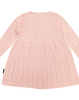 Textured Knit Dress Dusty Pink