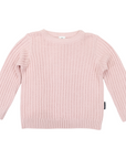Textured Knit Sweater Pink