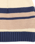 Striped Beanie Navy