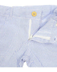 Striped Cotton Twill Pant Blue