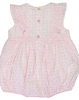 Gold Spot Frill Sunsuit Light Pink