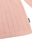 Textured Knit Dress Dusty Pink