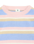 Stripe Knit Sweater Blue