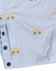 Embroidered Truck Chambray Overall Light