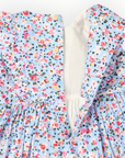 Floral Smocked Dress Blue