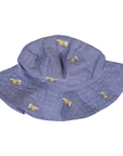 Embroidered Truck Chambray Sun Hat Dark