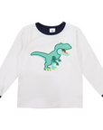 T-REX Applique Tee Grey