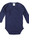 Organic Pointelle Bodysuit Navy