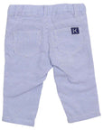 Striped Cotton Twill Pant Blue