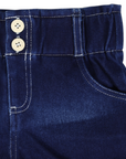 Denim High Waisted Short Dark