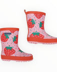 Strawberries & Sprinkles Gumboot Pink