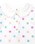 Collared Frill Top Beige