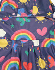 Spring Rainbow Raincoat Navy